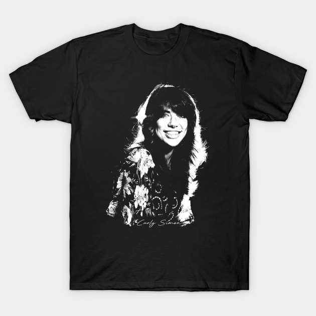 Carly Simon /// Portrait T-Shirt by HectorVSAchille